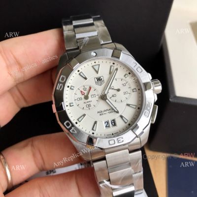 White Face Tag Heuer Aquaracer 41mm Mens Watch WAY111Y.BA0928 replica watch 